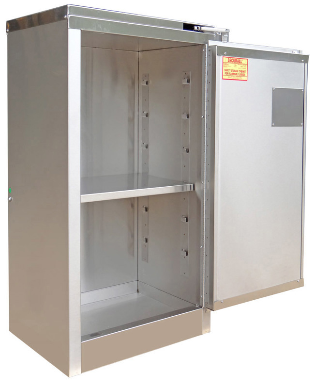 A310SS 16 Gallon Stainless Steel Flammable Cabinet Self Close Self