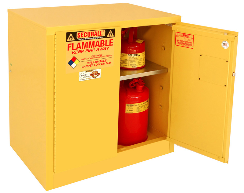 A131 30 Gallon Flammable Storage Cabinet Self Latch Standard 2 Door